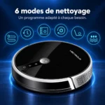 Les six modes de nettoyage du robot aspirateur Liectroux C30B