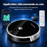 Pilotage du Liectroux C30B par application Tuya, télécommande et commande vocale