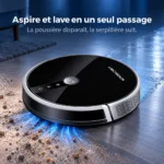 Le Liectroux C30B aspire la poussière et lave le sol en un seul passage